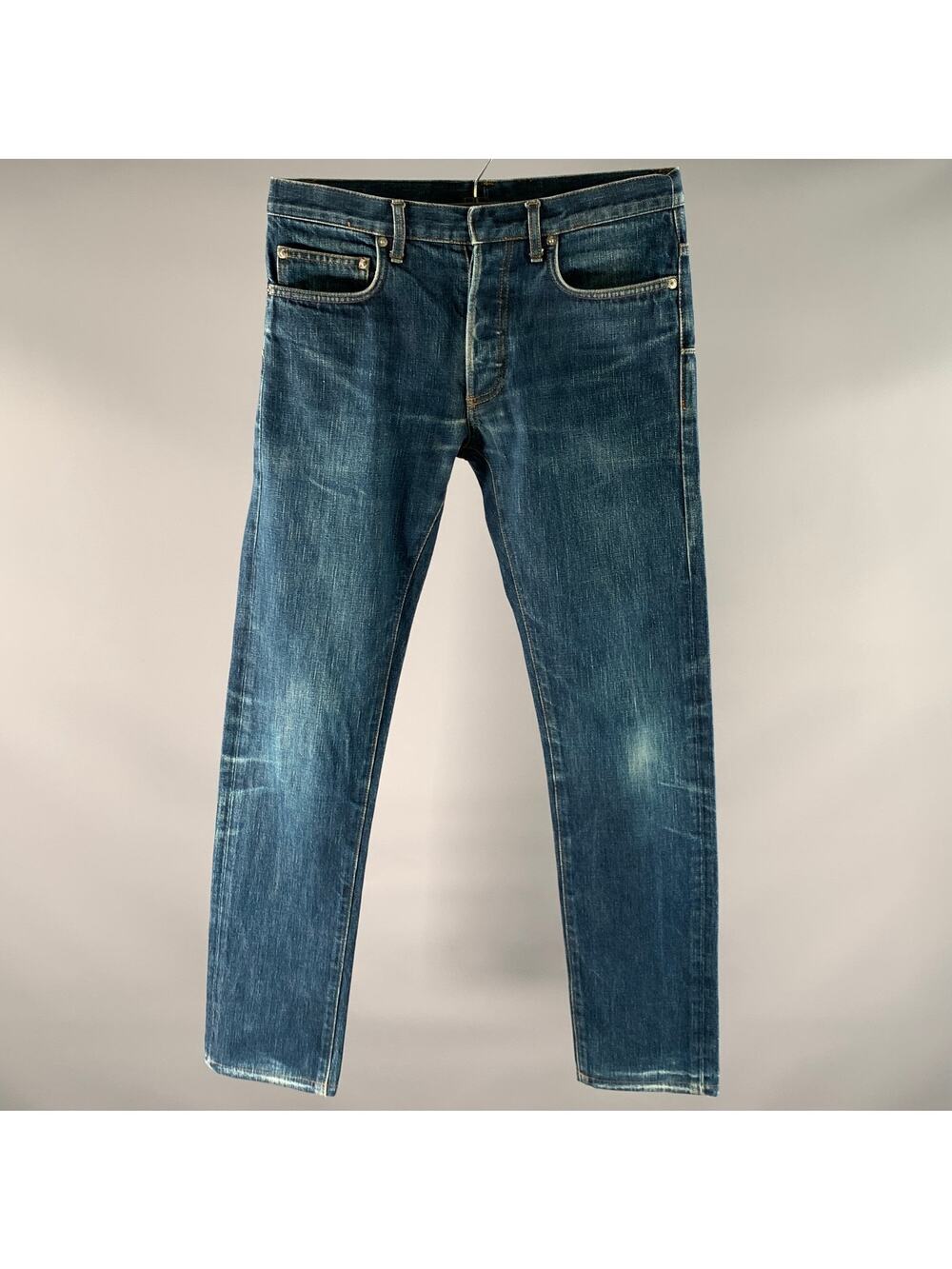 DIOR Size 29 Blue Medium Wash Cotton Slim Jeans